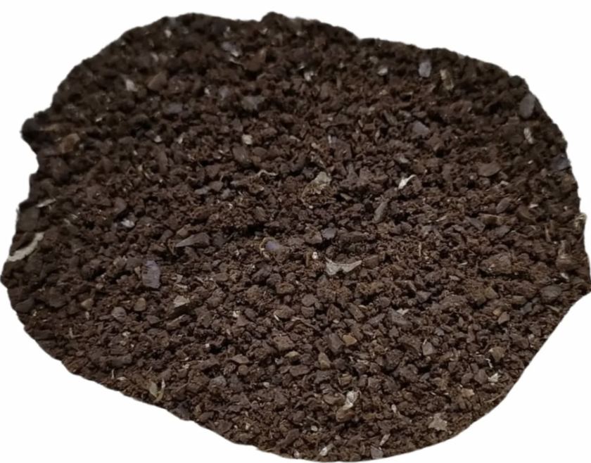 Medium coffee grind close-up